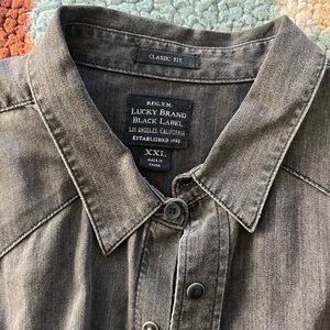 Lucky Brand Black Denim Shirt
